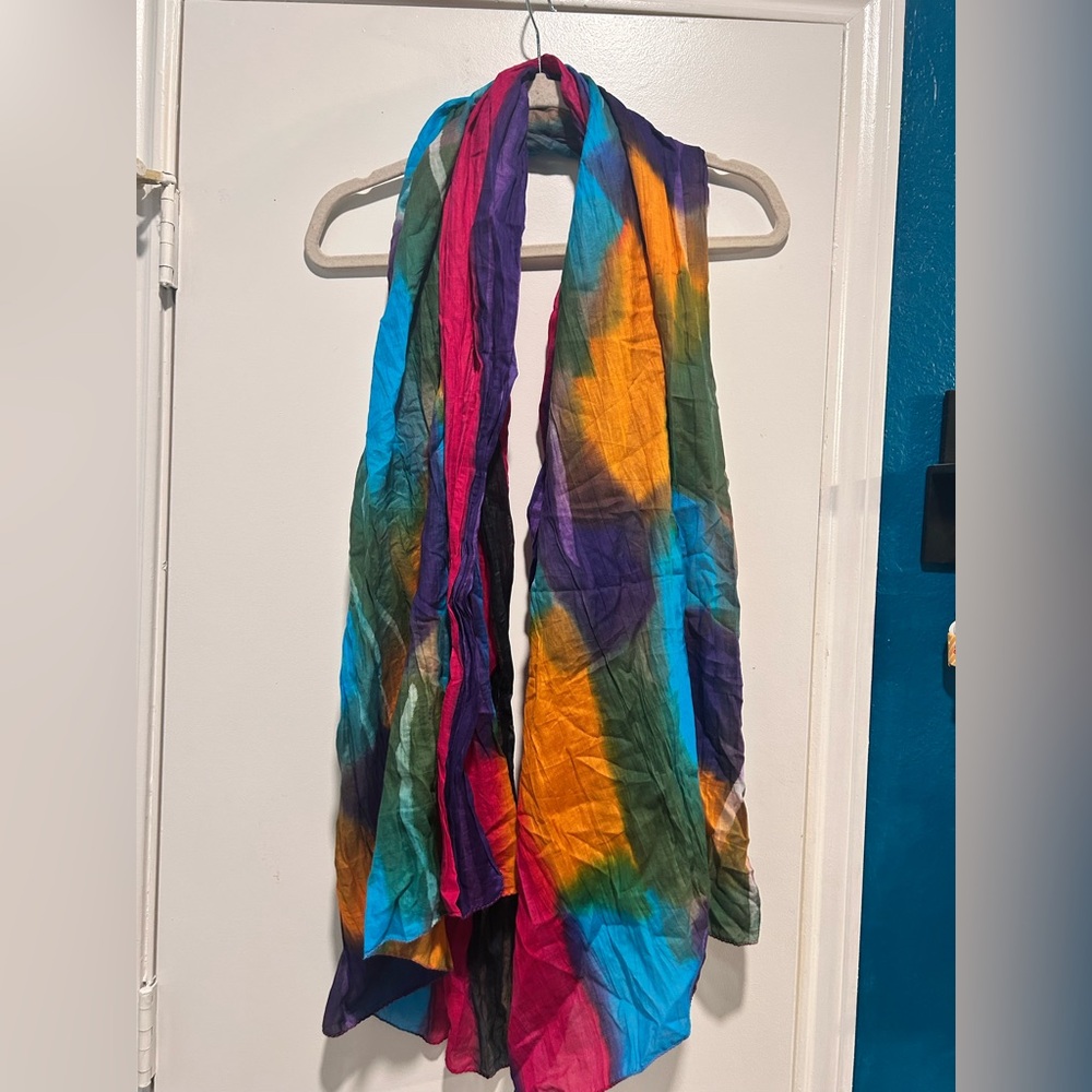 Colorful Tie-Dye Women's Scarf